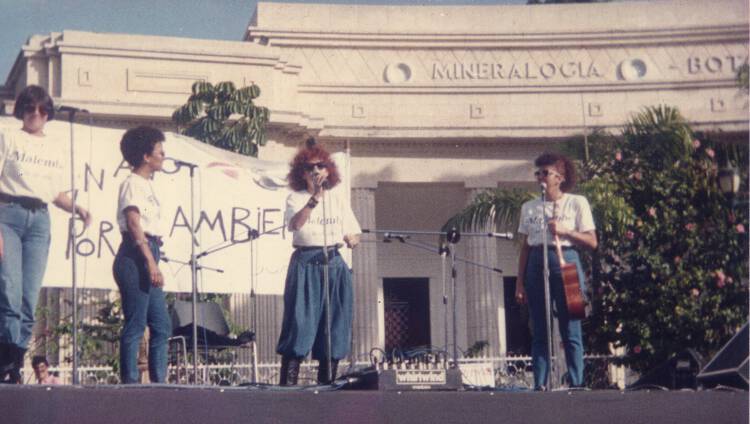 Malembe en Caracas, plaza de los museos, Bellas Artes