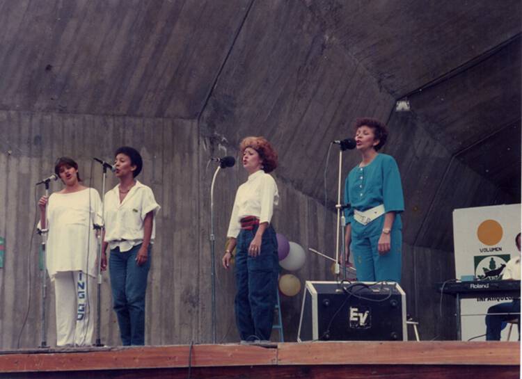 Malembe en concierto en la Concha Ac&uacute;stica del Parque del Esta, Caracas